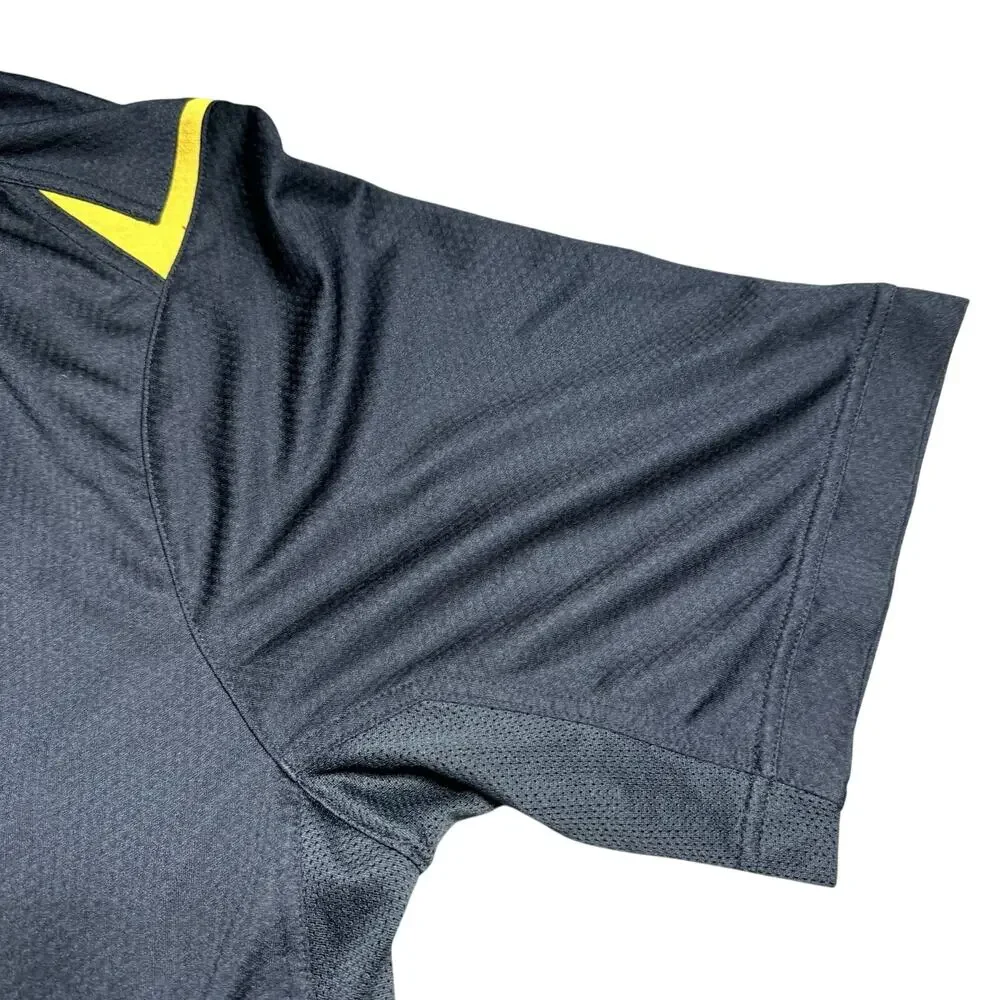 Vtg‎ Nike Team Mizzou Missouri Tigers Polo Shirt Mens 2XL FitDry Black Gold NCAA